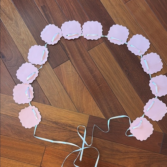 Pink and Gold Number Garland - Picture 8 of 13